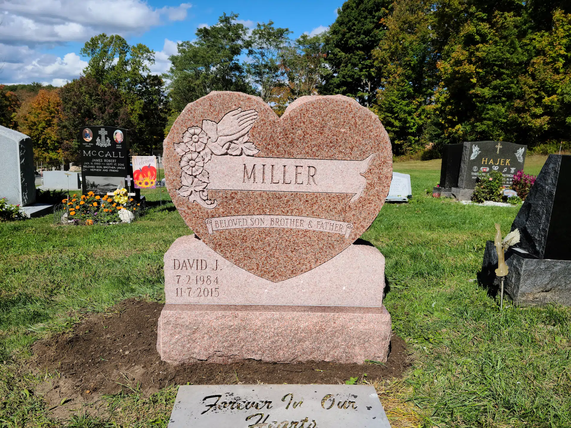 Granite Custom/Personalized Bench hand-carved by Memorial Bench Studio in NJ — image 3