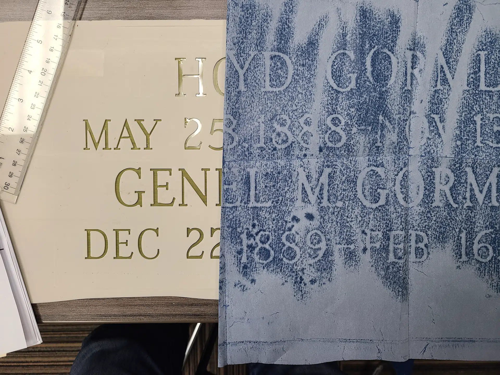 Granite Custom/Personalized Bench hand-carved by Memorial Bench Studio in NJ — image 4