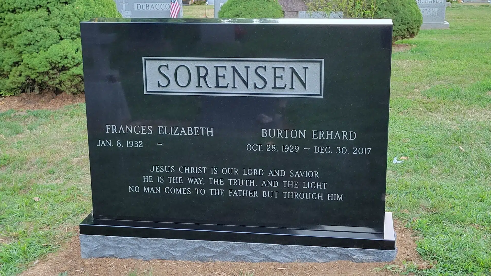 Granite Custom/Personalized Bench hand-carved by Memorial Bench Studio in NJ — image 9